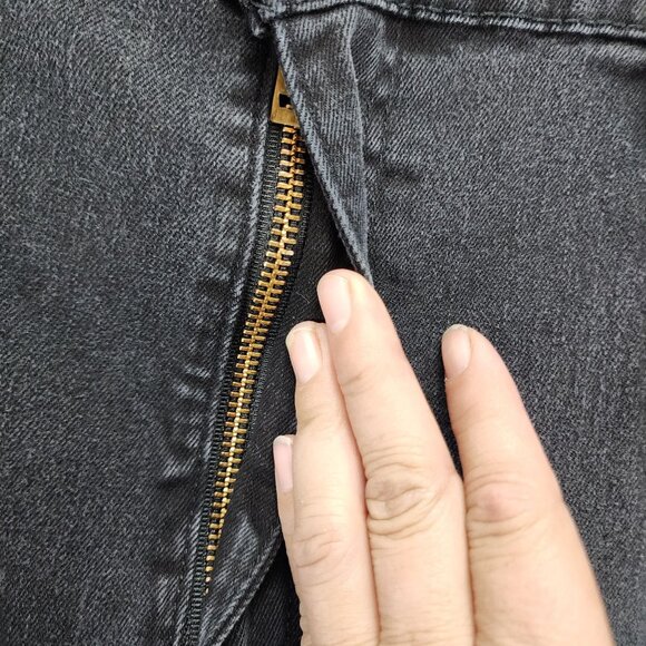 Levi's Jeans Mens 40x32 Black 502 Stretch Denim High Rise Regular Fit Taper - Picture 3 of 14